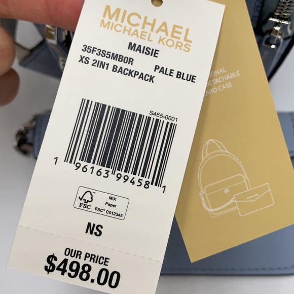 MICHAEL KORS PALE BLUE SIGNATURE COLOR
Maisie Extra-Small Logo 2-in-1 Backpack - Picture 16 of 16